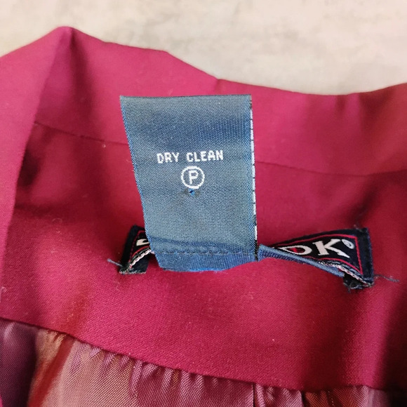 Vintage JG Hook Blazer Womens 8 Cherry Red Single Breasted Career Office Work - Picture 8 of 12